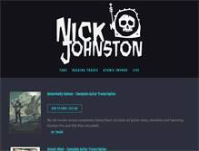 Tablet Screenshot of nickjohnstonmusic.com